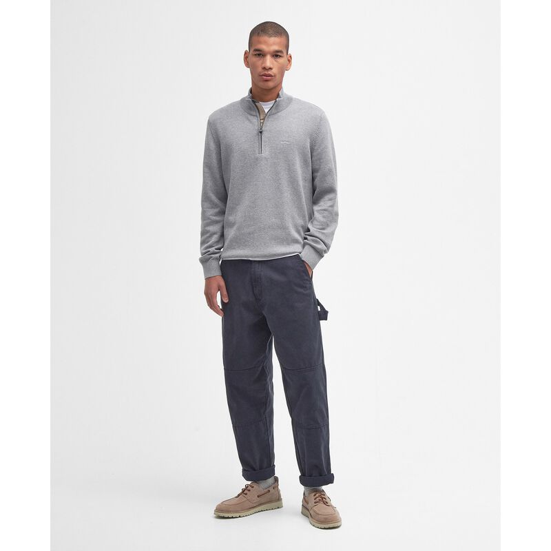 Barbour Cotton Half Zip Knitted Jumper image number 3